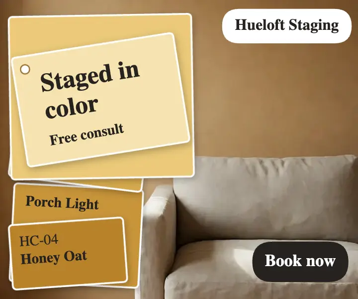 Hueloft Staging free color consult ad template