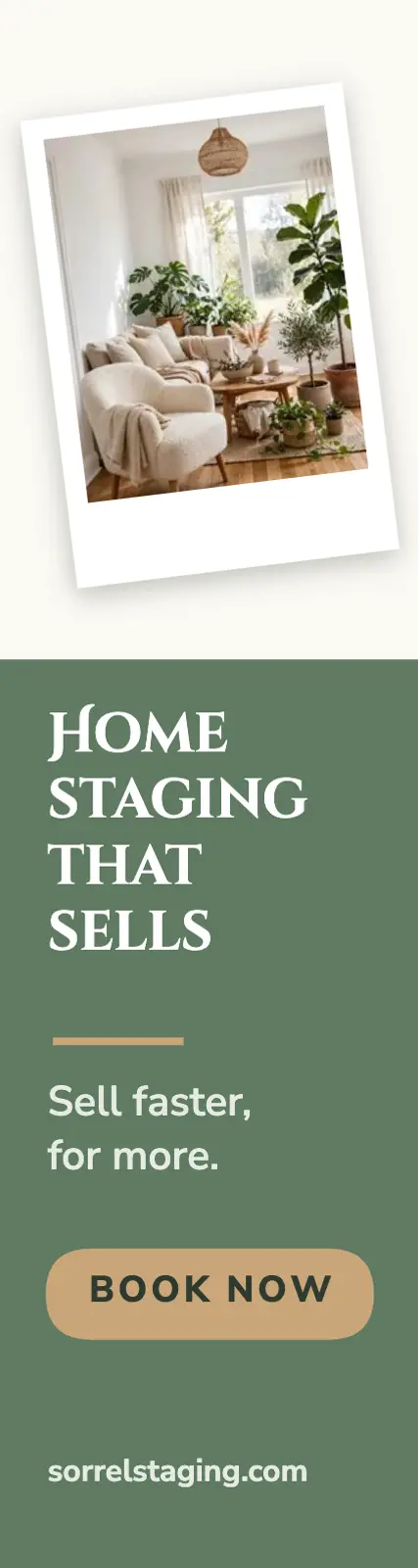 Home staging skyscraper ad template