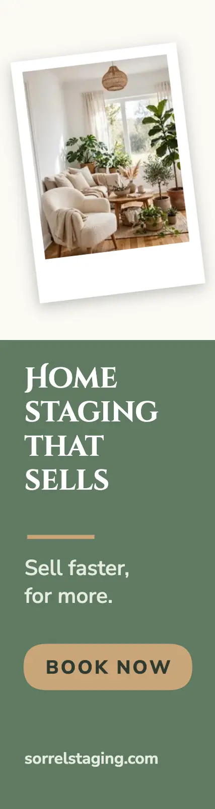 Home staging skyscraper ad template