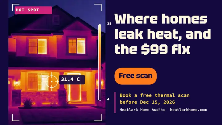 Home thermal leak audit thumbnail, Heatlark Home Audits template