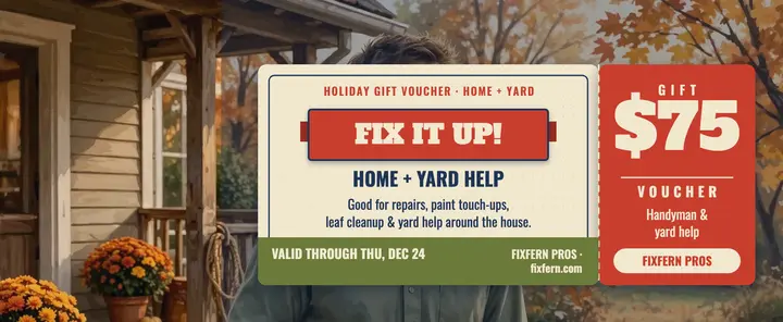 Fixfern Pros holiday handyman voucher template