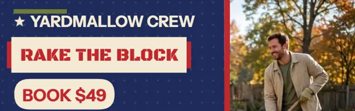 Yardmallow Crew fall leaf cleanup ad template