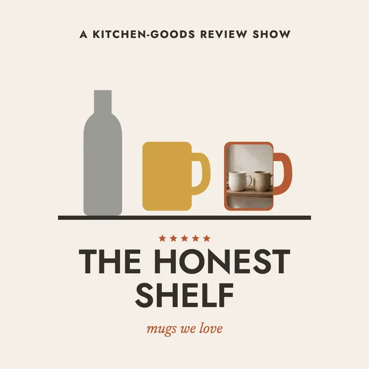 The Honest Shelf mug review cover template