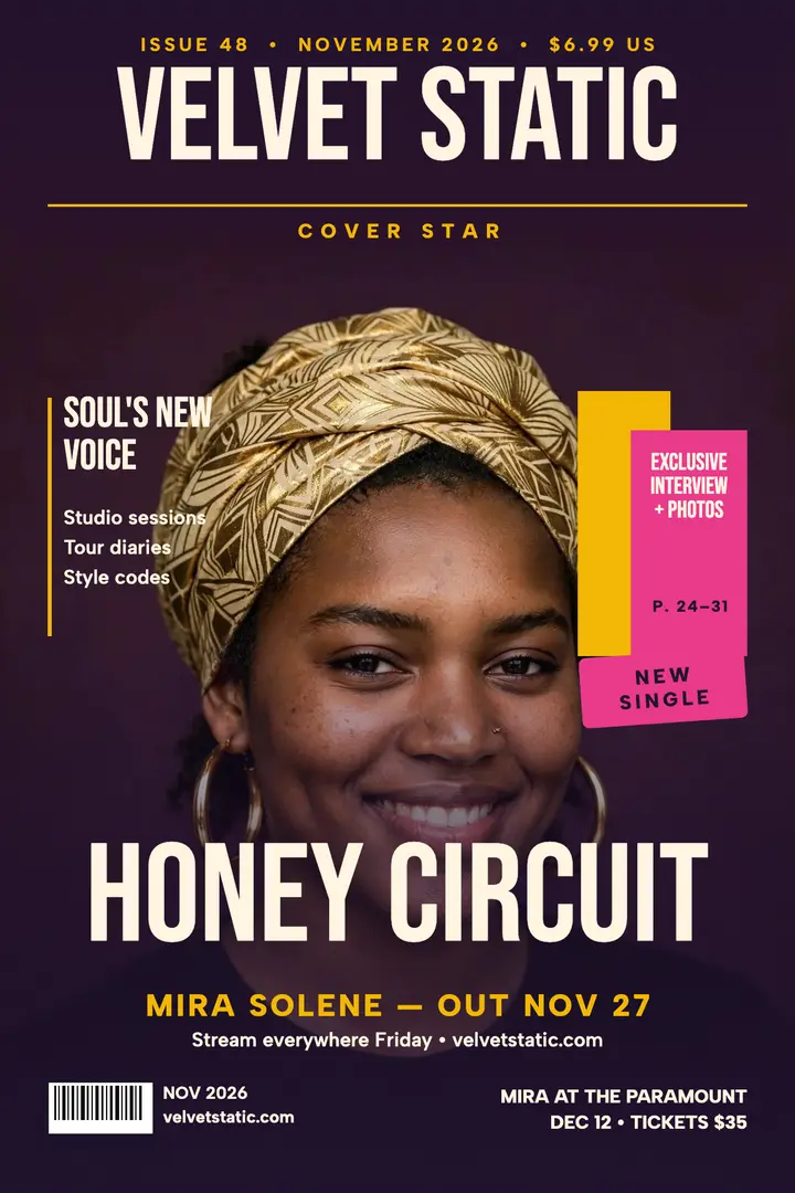 Mira Solene Honey Circuit cover poster template