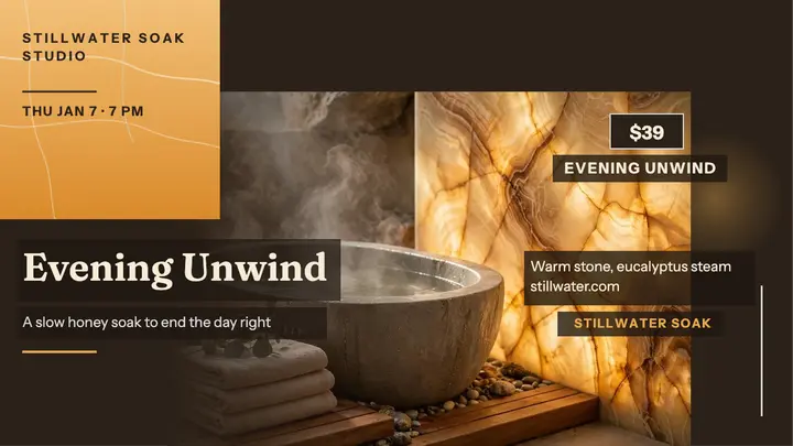 Stillwater evening soak honey onyx thumbnail template
