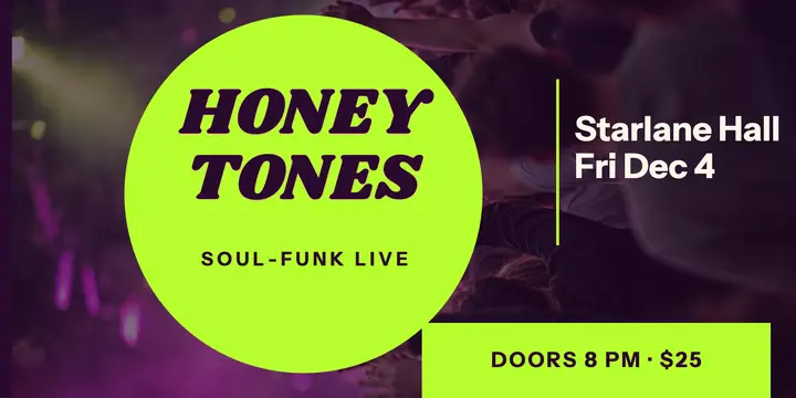 Honey Tones Fillmore gig post template