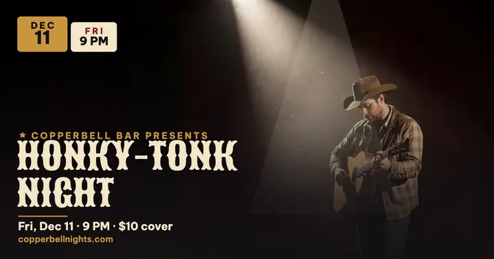 Copperbell honky-tonk night gig post template