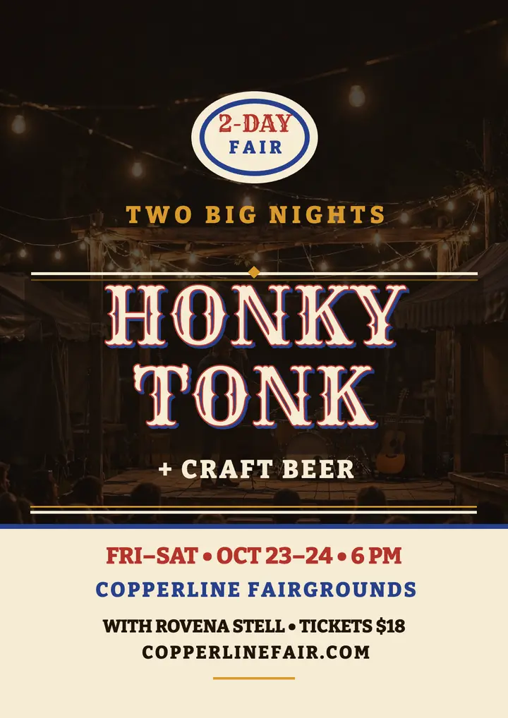 Copperline honky tonk beer fair flyer template