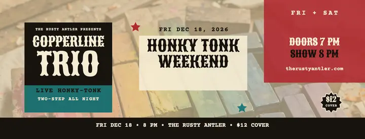 Copperline Trio honky-tonk weekend cover template