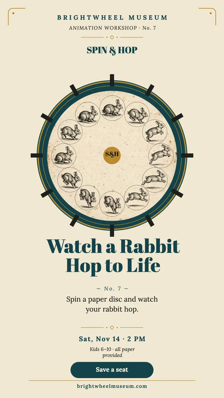 Spin and Hop rabbit workshop story template