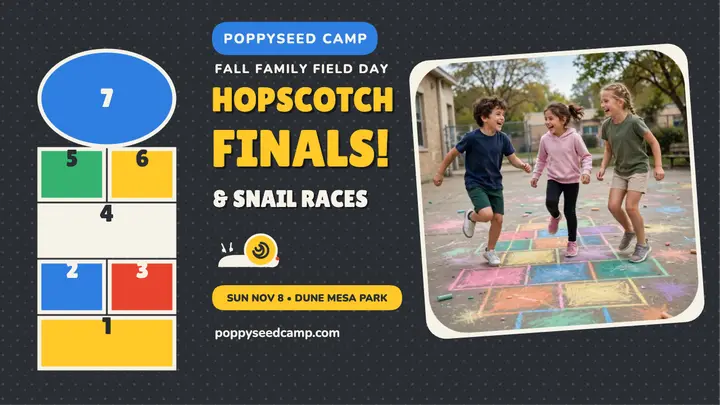 Poppyseed Camp hopscotch finals thumbnail template