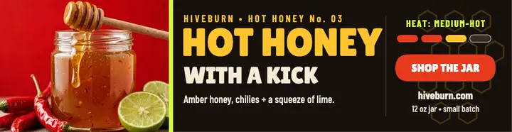 Hiveburn hot honey billboard template