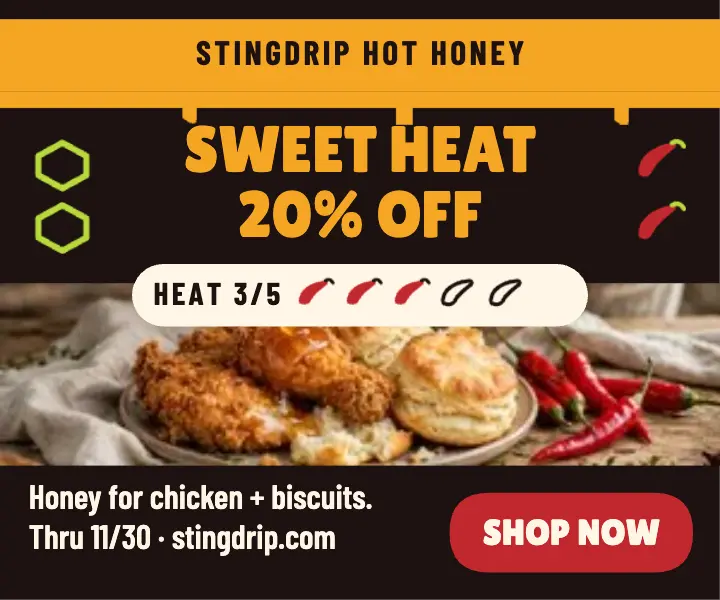 Stingdrip hot honey sale ad template