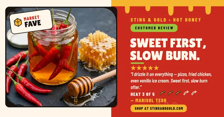 Sting and Gold hot honey review template