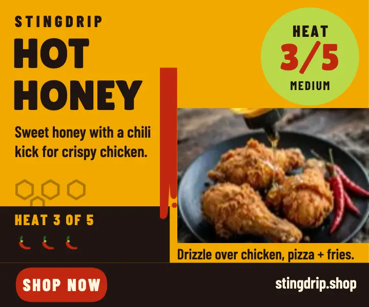 Stingdrip hot honey swicy ad template