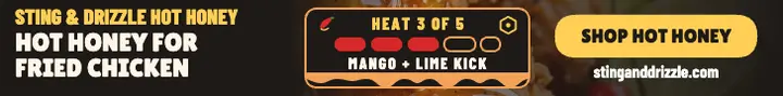 Sting and Drizzle hot honey leaderboard template