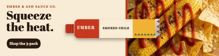 Hot sauce crimped tube billboard template