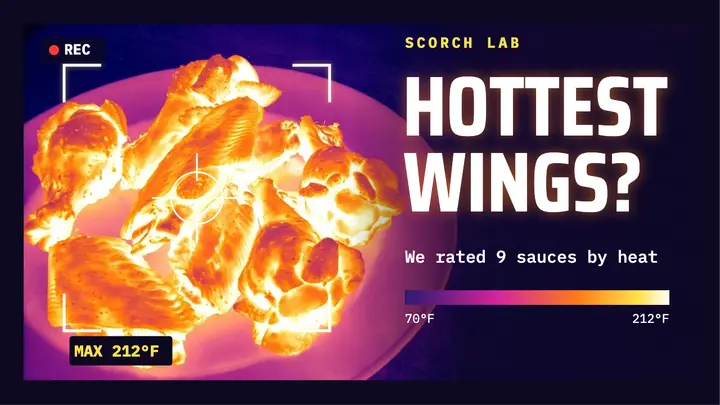 Scorch Lab hottest wings thumbnail template