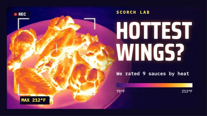 Scorch Lab hottest wings thumbnail template