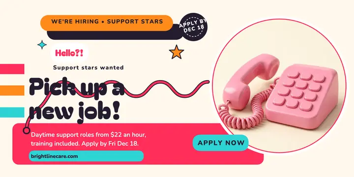 Brightline Care hotline hiring x post template
