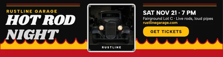 Rustline hot rod night billboard template