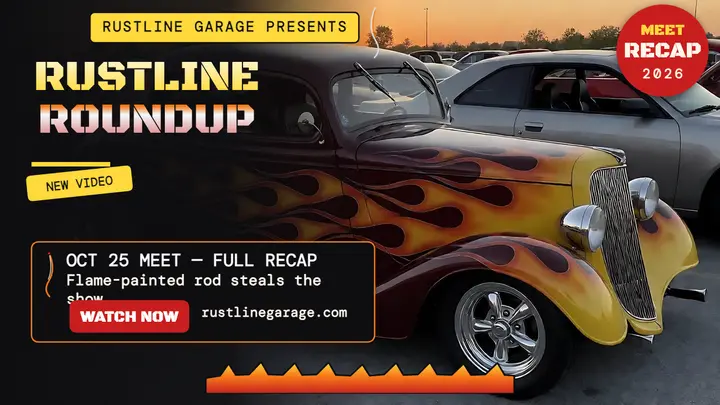 Rustline Roundup hot rod meet thumbnail template