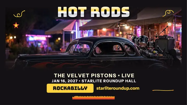 Hot rod rockabilly gig night thumbnail template
