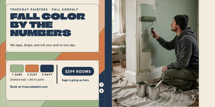 Truecoat fall color consult paint post template