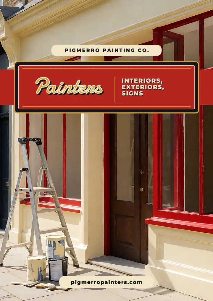 Pigmerro house painters sign-painter flyer template