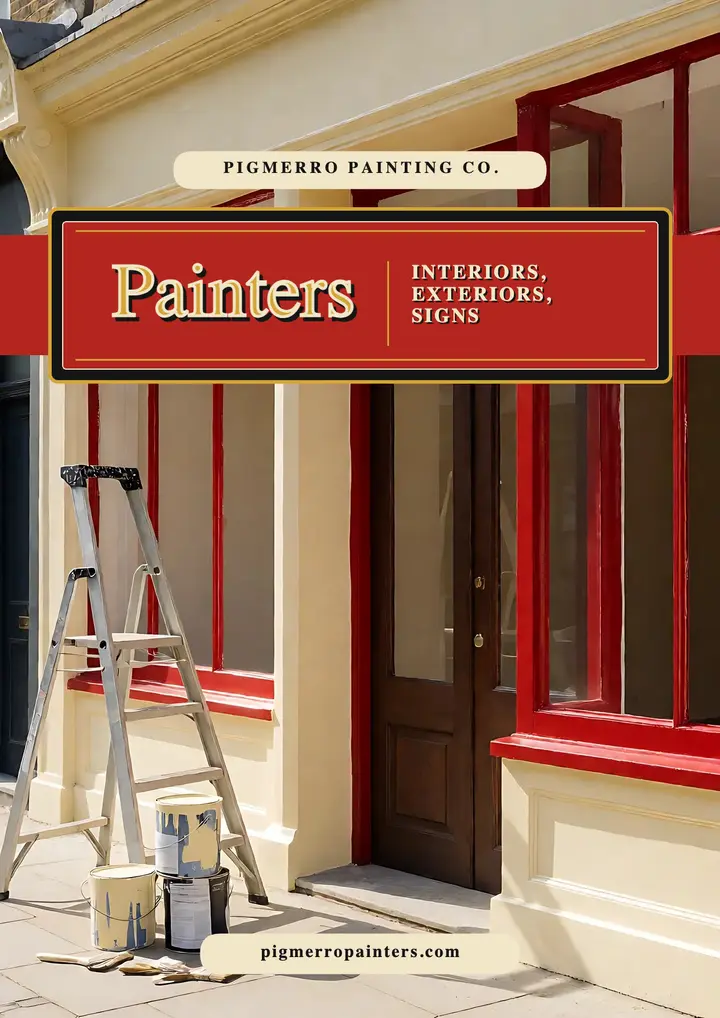 Pigmerro house painters sign-painter flyer template