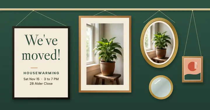 Housewarming gallery wall post template