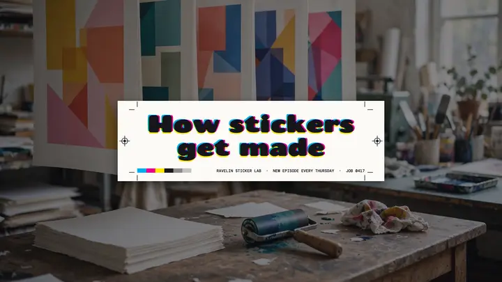 Ravelin sticker lab press proof channel banner template