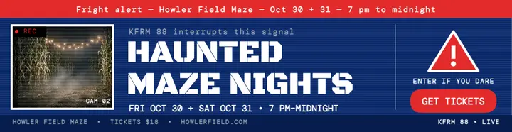 Howler Field Maze haunted nights alert billboard template
