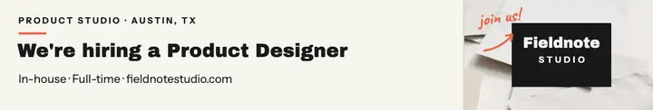 Fieldnote Studio hiring cover template