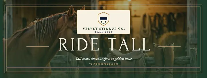 Velvet Stirrup fall boot cover template