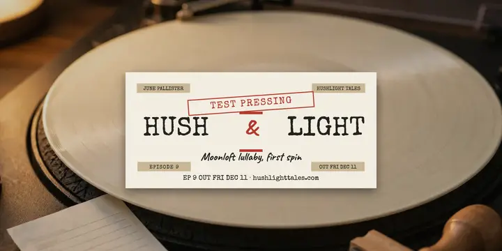 Hushlight Tales test pressing teaser template