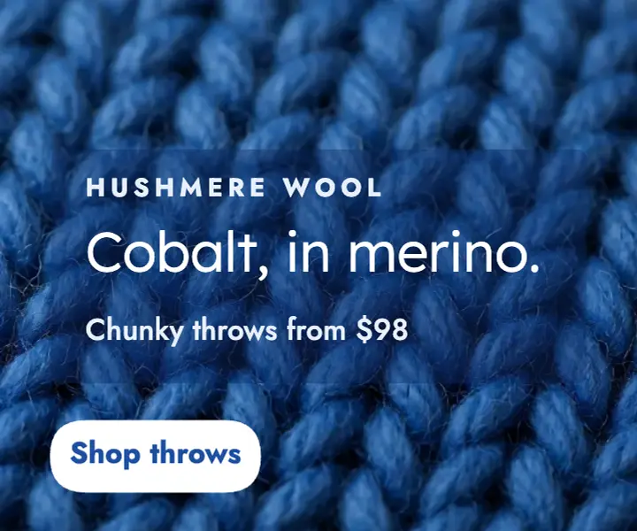 Hushmere merino throw 300x250 ad, tactile macro template
