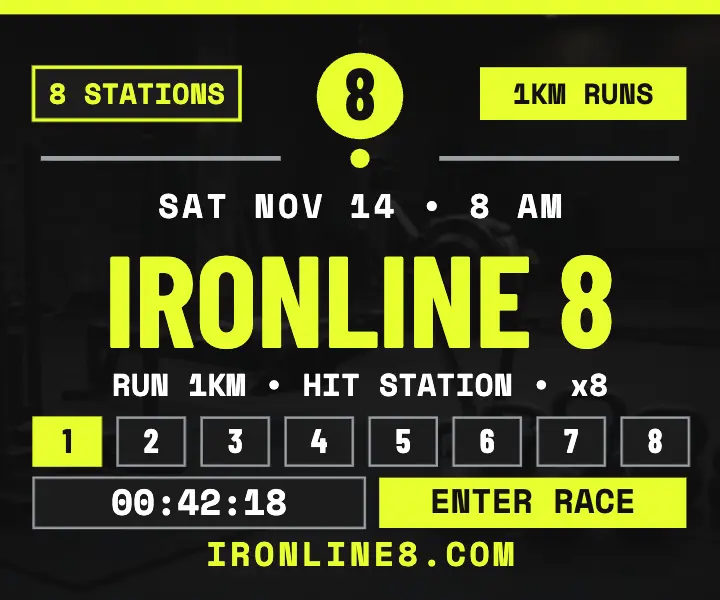 Ironline 8 hybrid race countdown ad template