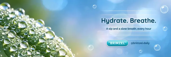 Hydrate and breathe wellness X header template
