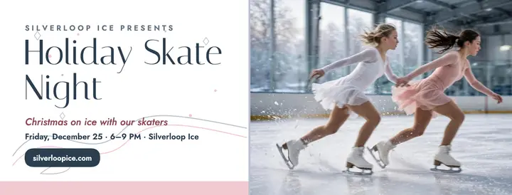 Silverloop Ice holiday skate cover template