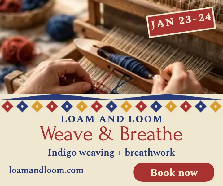 Weave and Breathe retreat ad template