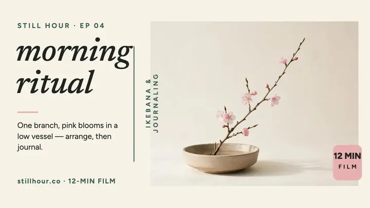 Still Hour morning ritual thumbnail template