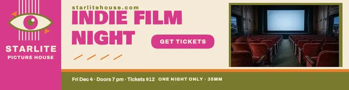 Starlite indie film night billboard template