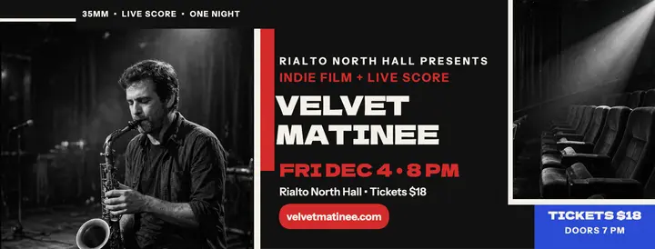 Velvet Matinee live score night cover template
