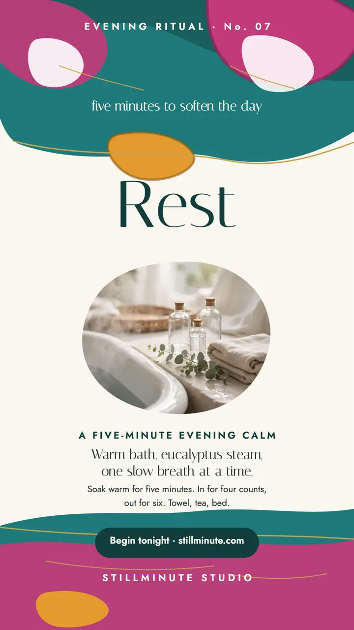 Stillminute five-minute calm story template