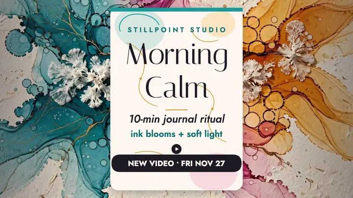 Stillpoint morning calm ritual thumbnail template