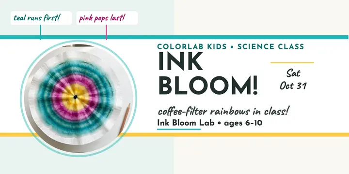 Colorlab Kids ink bloom science class post template