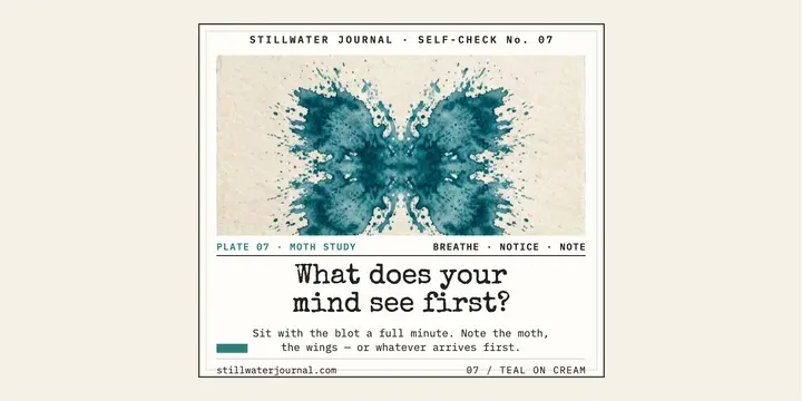 Stillwater inkblot mind check post: wellness self-check post template