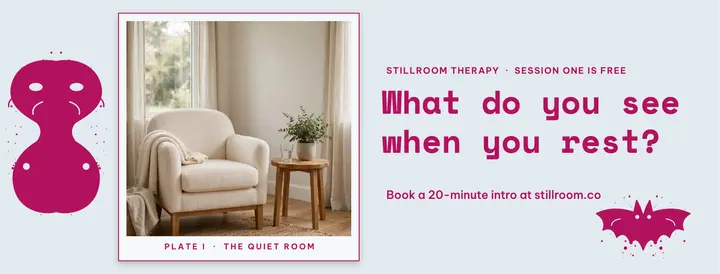 Stillroom therapy cover template
