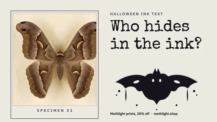 Who hides in the ink Halloween thumbnail template